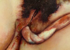 A Paraphrase of Courbet’s with an umbilical cord